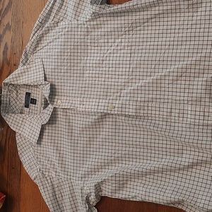 3/$15 | Club Room Men's Regular Fit Performance White Dress Shirt Neck 17